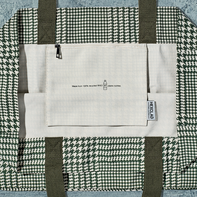 The Everything Everywhere Bag (Houndstooth-Forest) - Image 6