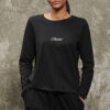 Cursive Hexclad Women??s Long-Sleeve T-Shirt