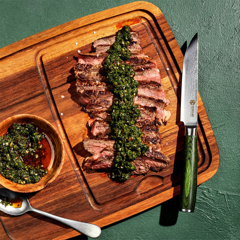 Steak Knife & Bistecca Plate Set, 16-pc (Green) - Image 5