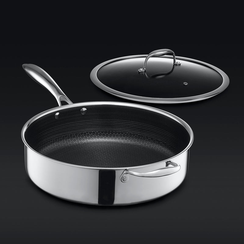 Hybrid Deep Saut?? Pan with Lid, 5.5-Qt