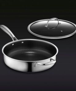 Hybrid Deep Saut?? Pan with Lid, 3.3-Qt