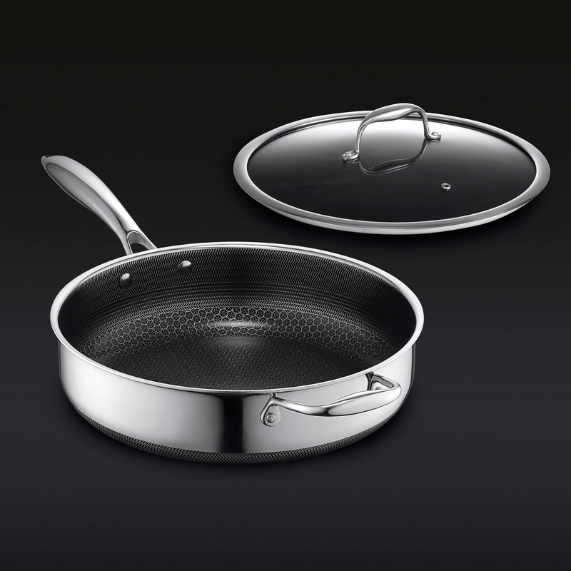 Hybrid Deep Saut?? Pan with Lid, 4.5-Qt
