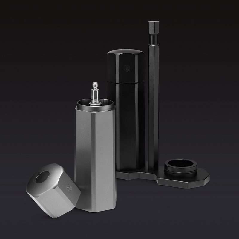 HexMill Tabletop Salt & Pepper Grinder Set - Image 2